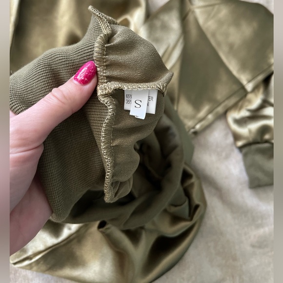 New! Gorgeous Green Pant 4 pockets Sz S cargo jogger with elasticized waist - Picture 7 of 13